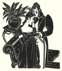 Illustration för Madame Bovary av Gustave Flaubert (litho) av John Austen
