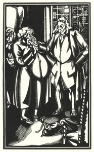 Illustration för Tristram Shandy av Laurence Sterne (litho) av John Austen
