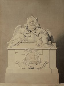 Design för monumentet till kaptenerna Harvey och Hutt i Westminster Abbey, c.1804