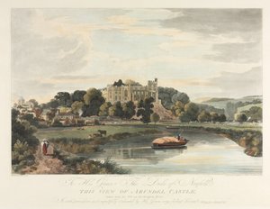 Denna utsikt över Arundel Castle av John Baily