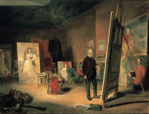 Porträtt av Sir Francis Grant i hans studio, 1866