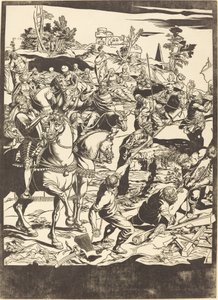 Korsfästelsen [vänster platta] av John Baptist Jackson after Jacopo Tintoretto