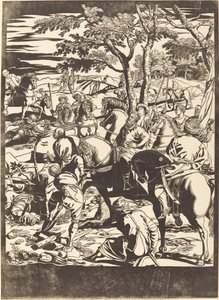 Korsfästelsen [höger platta] av John Baptist Jackson after Jacopo Tintoretto