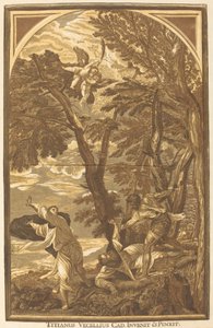 Sankt Peters martyrs död av John Baptist Jackson after Titian