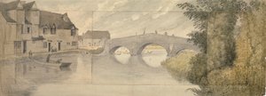 Hythe Bridge, Oxford, 1789 av John Baptist Malchair