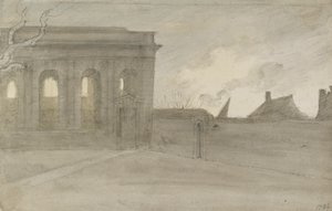 Pembroke College. Oxon., 9 november 1786 av John Baptist Malchair