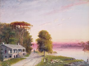 Mississippi River Plantation av John Barnard