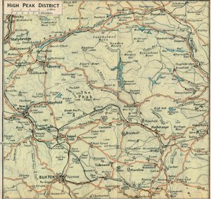 High Peak District, 1900-talet av John Bartholomew