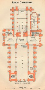 Ripon-katedralen, 1900-talet av John Bartholomew