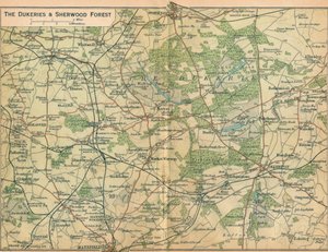 The Dukeries & Sherwood Forest, 1900-talet av John Bartholomew