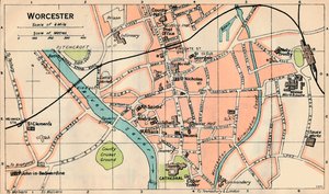 Worcester, 1900-talet av John Bartholomew