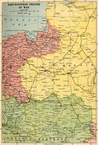 Östeuropeiska krigsteatern, 1914-1918, c1920.