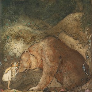 Stackars lilla björn! - Stackars lilla björn! - Verk av John Bauer (1882-1918)