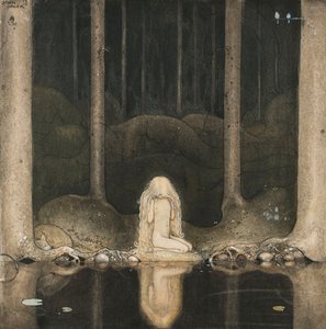 Prinsessan Tuvstarr sitter fortfarande längtansfullt och tittar ut i vattnet, 1913