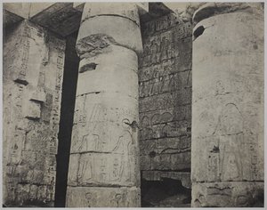 Medinet Habu, Ramses III:s dödstempel, vänster vägg av John Beasley Greene