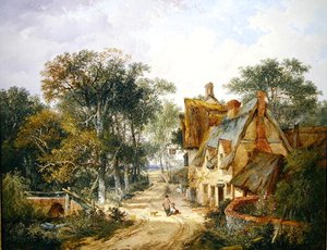 The Swan Inn (olja på duk)