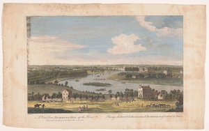 Utsikt över Themsen vid Richmond sett från Richmond Hill En vy från Richmond Hill uppför floden (titel på objektet)
