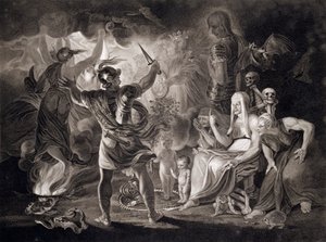 Macbeth, de tre häxorna och Hecate, 1805