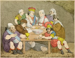 Banditti, 1783 (handfärgad gravyr)