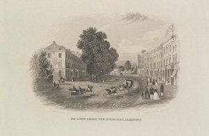 The Lower Parade med Euston Place, Leamington av John Brandard