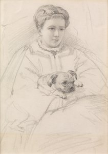 Georgina Weldon (penna) av John Brett