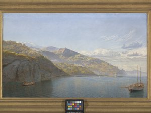 Massa, Neapelbukten (olja på duk) av John Brett