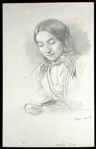 Porträtt av Pauline Rivaz av John Brett