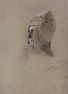 The Black Prince (1330-76), 13 december 1859 (penna och bläck på papper) av John Brett