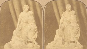 Ett par tidiga stereografiska vyer av brittiska statyer, 1850-1910-talen av John Browning