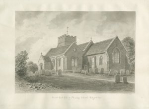 Armitage Church: sepiateckning, 1823 av John Buckler