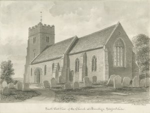 Armitage Church: sepiateckning, 1844 av John Buckler