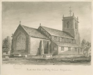 Betley Church: sepiateckning, 1840 av John Buckler