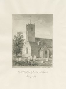 Bobbington Church: sepiateckning av John Buckler