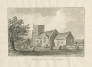 Bucknall Church: sepiateckning av John Buckler