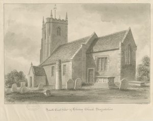 Chebsey Church: sepiateckning av John Buckler
