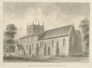 Colton Church: sepiateckning, 1842 av John Buckler