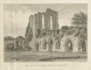 Croxden Abbey: sepiateckning av John Buckler