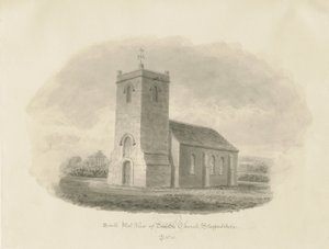 Dunston Church: sepiateckning av John Buckler