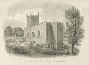 Endon Church: sepiateckning av John Buckler