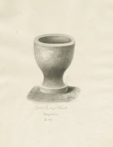 Typsnitt i Longnor Church: sepiateckning av John Buckler