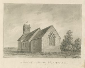 Harlaston Chapel: sepiateckning av John Buckler