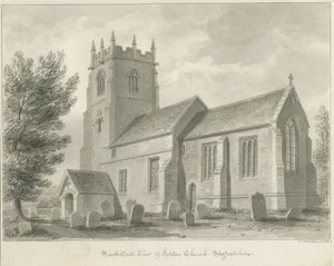 Horton Church: sepiateckning av John Buckler