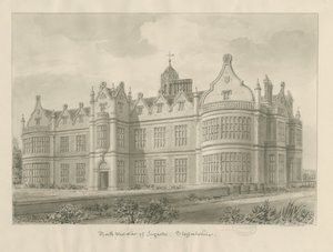 Ingestre Hall: sepiateckning av John Buckler