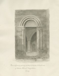 Interiör av Standon Church: sepiateckning, 24 maj 1847 (ritning) av John Buckler