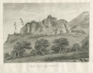 Kinver Edge: sepiateckning av John Buckler