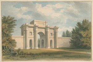Leicestershire - Gopsall House - The Gateway, 1820 av John Buckler