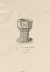 Lichfield - Font i St. Michael