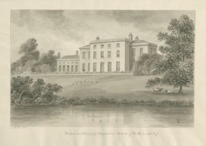 Milford House: sepiateckning av John Buckler
