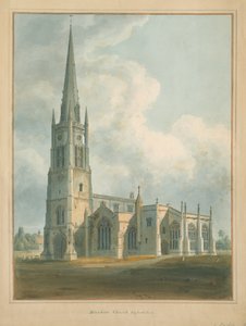Oxfordshire - Bloxham Church, 1802 av John Buckler