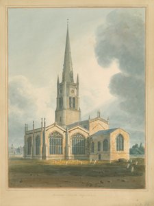 Oxfordshire - Bloxham Church, 1802 av John Buckler